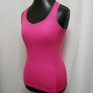Nike dri fit Running Miler hot pink tank racerback